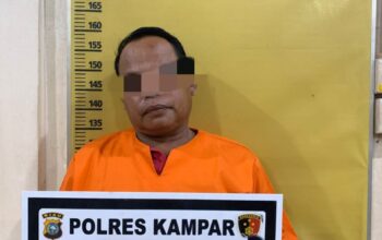 Tak Terima Ditegur Berlanjut Dengan kekerasan, Polres Kampar Tangkap Pelaku Penganiayaan Tetangga