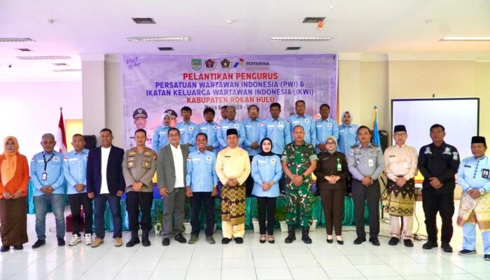 Pelantikan Pengurus PWI, Dihadiri Wakapolres Rokan Hulu!