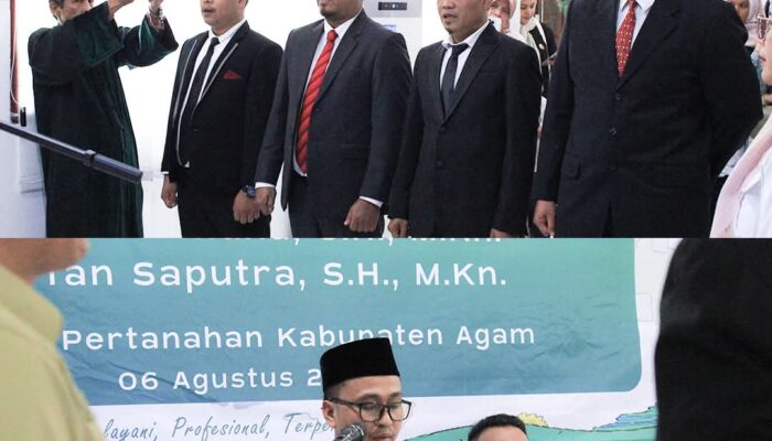 Pelantikan Dan Pengambilan Sumpah Pengangkatan PPAT Wilayah Kerja Kabupaten Agam