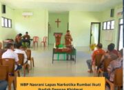 Dilaksanakan Dengan Khidmat,Ibadah Ke Agamaan Nasrani Narkotika Rumbai