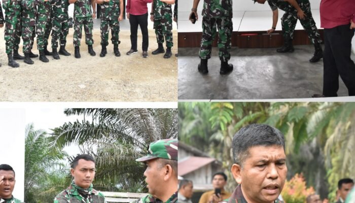 Kegiatan Berjalan Optimal Danrem 031/Wira Bima Tinjau Pos Satgas TNTN