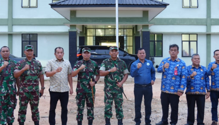 Bupati Kuansing dan Danrem 031/Wirabima Tinjau Progres Pembangunan Makodim Baru